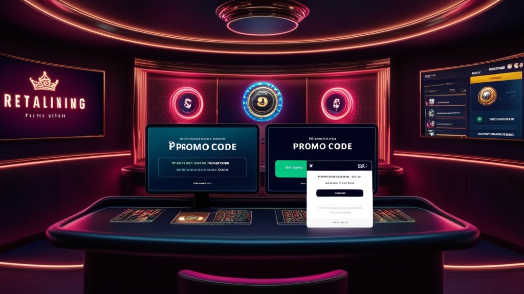 Personalized promo code and loyalty bonus displayed on a casino account screen