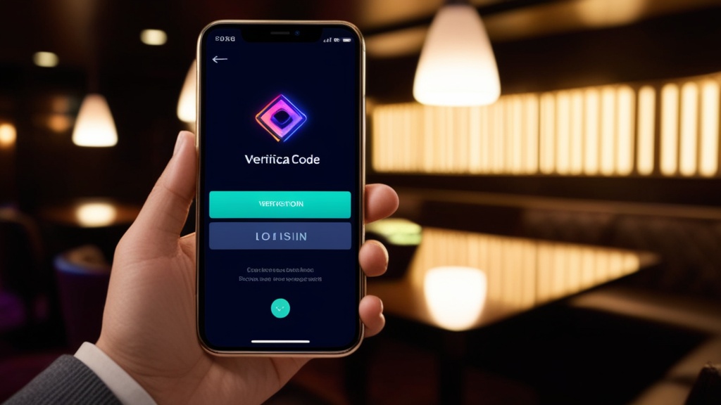 A phone showing login and verification steps for a casino app