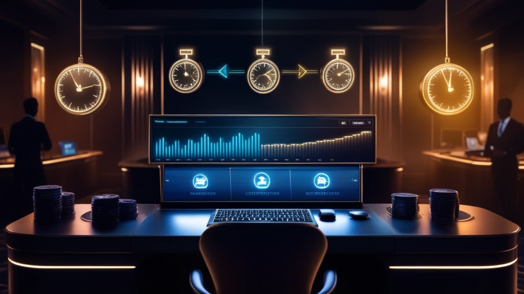 Withdrawal timeline stages shown on a casino payment screen